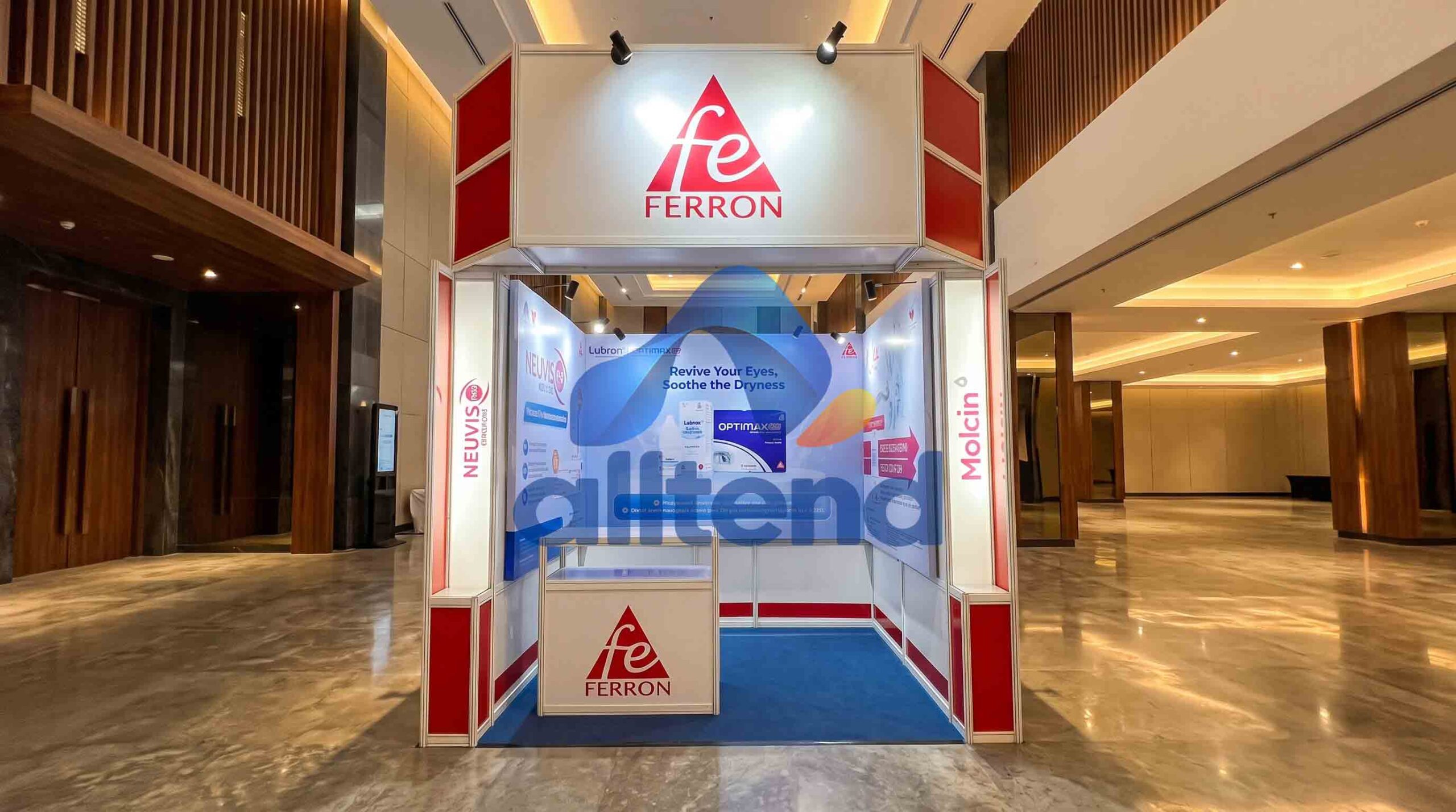 Home partisi booth custom 3